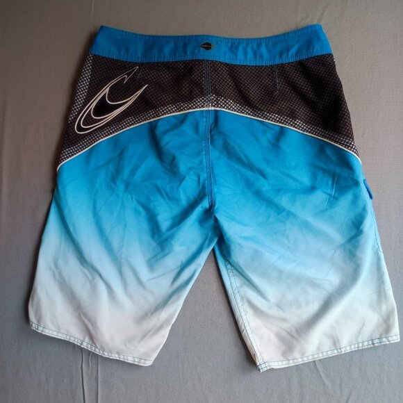 O'Neill board shorts men's size 32 blue with grey design - Picture 3 of 12